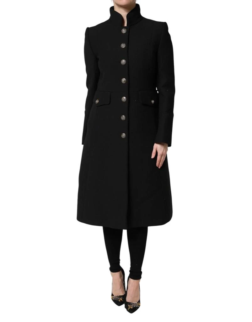 Dolce 
Gabbana Wool Single Breasted Trench Coat Women
s Jacket