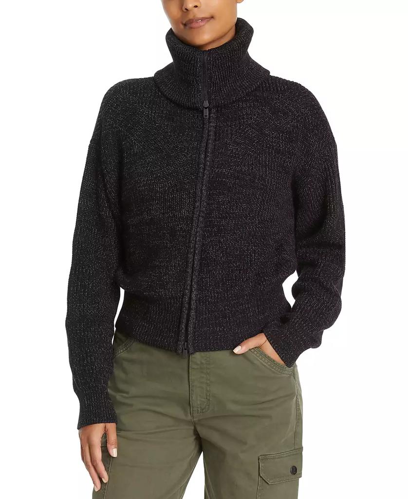 BASS OUTDOOR Women's Funnel-Neck Zippered Sweater