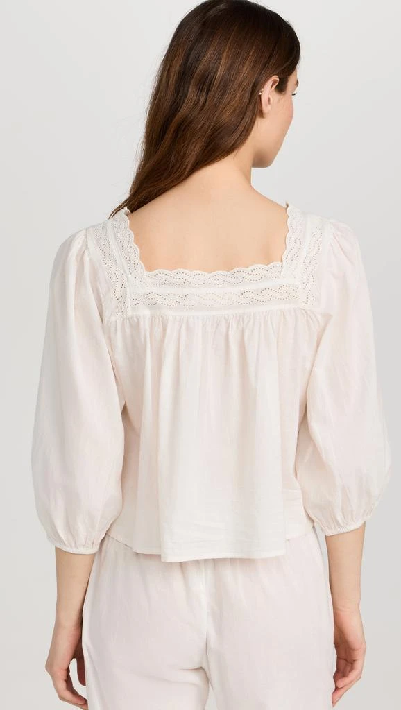 The Great The Eyelet Button Sleep Top 2