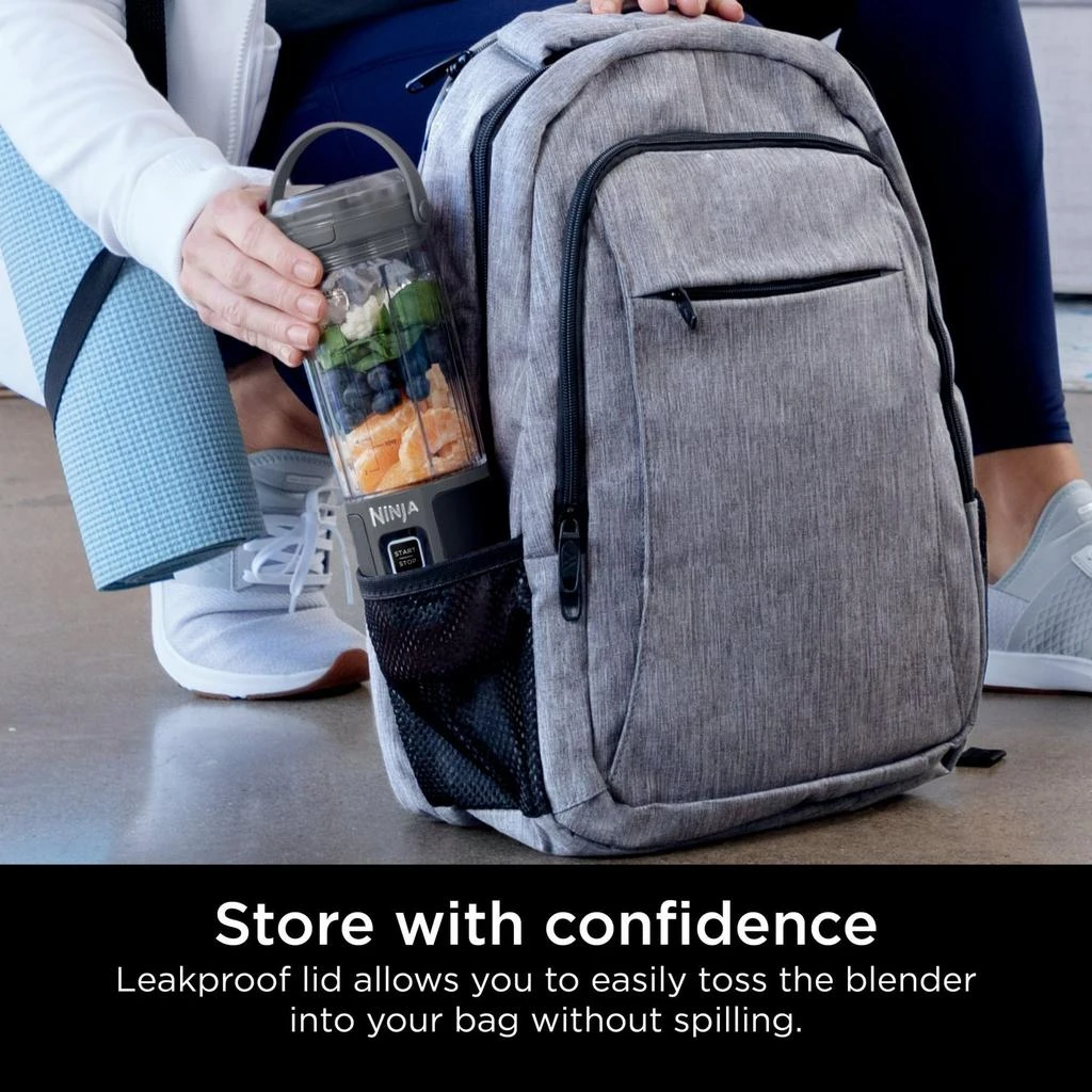 Ninja 16 oz Portable Personal Blender with Leak Proof Lid and Easy Sip Spout, Smoothie Blender, Black 2