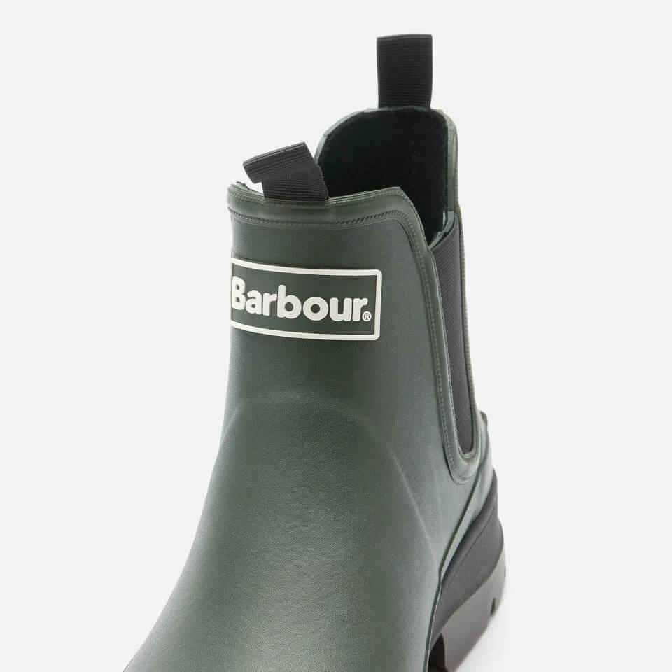 Barbour BARBOUR MEN'S NIMBUS RUBBER CHELSEA BOOTS - OLIVE 4