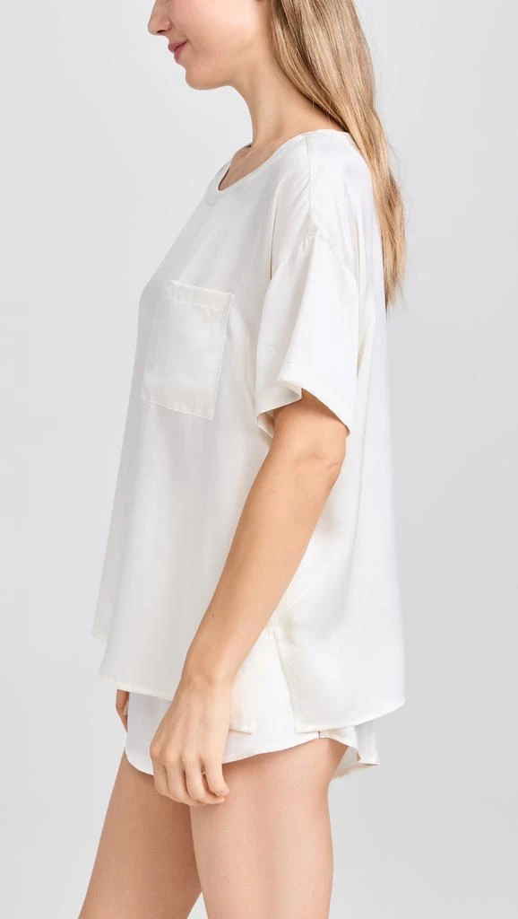 Lunya Washable Silk Tee Short Set 3
