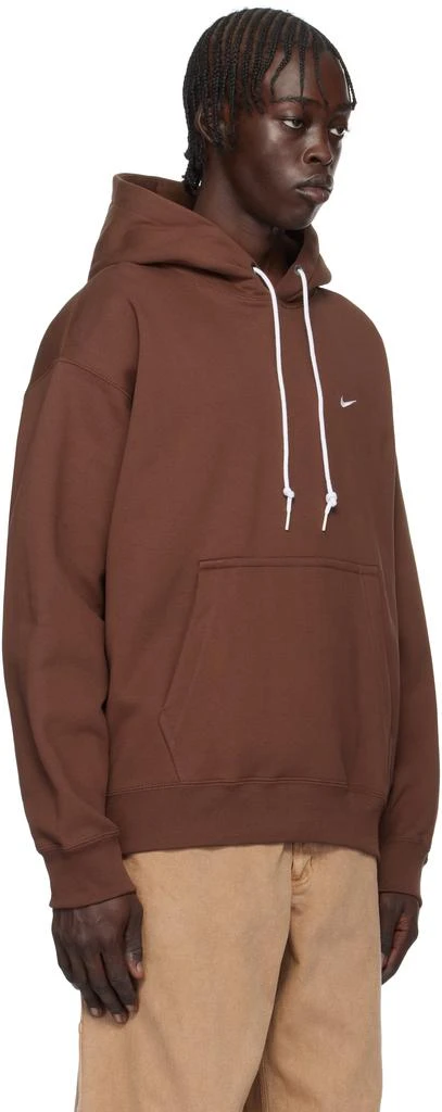 NIKE Burgundy Solo Swoosh Hoodie 2