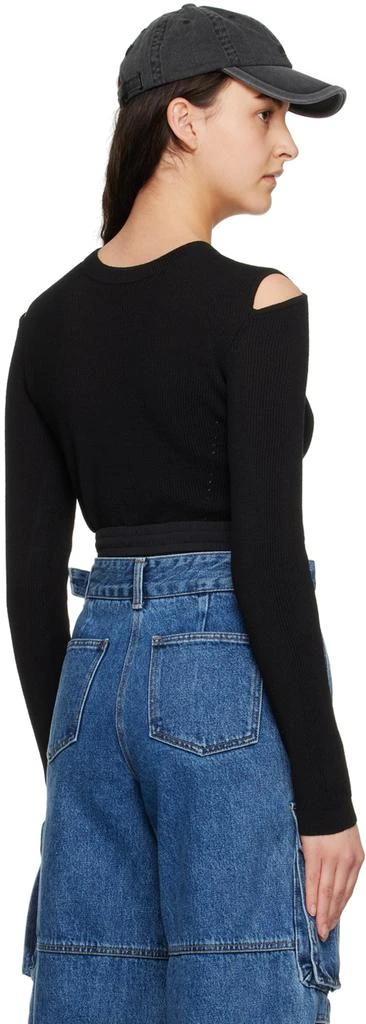 Juun.J Black Slit Sweater 3