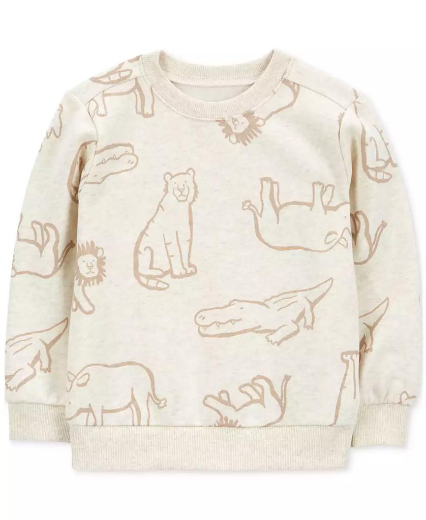 Carter's Toddler Boys Animal-Print Fleece Pullover Top