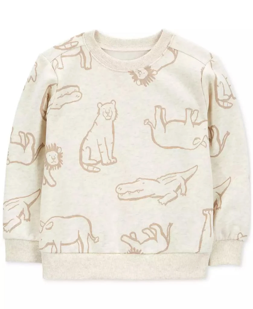 Carter's Toddler Boys Animal-Print Fleece Pullover Top 1