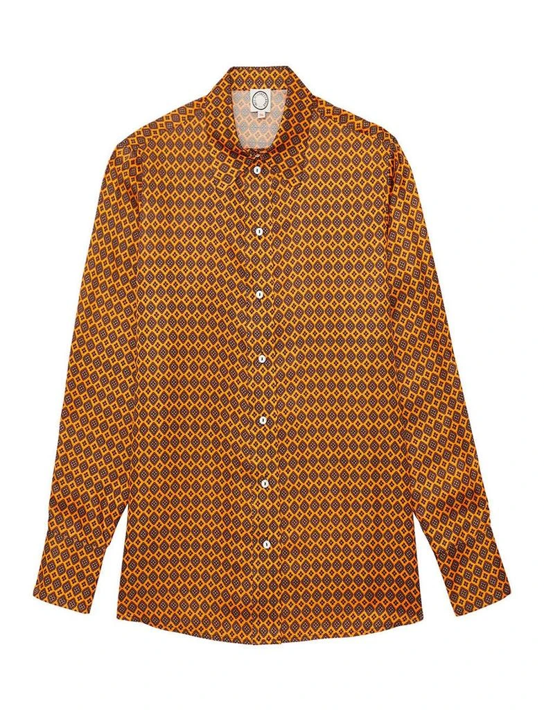 INES DE LA FRESSANGE PARIS Maureen satin printed shirt 1