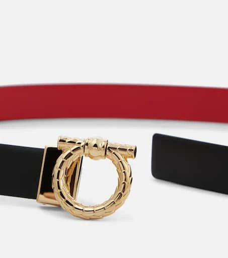 Salvatore Ferragamo Gancini reversible leather belt 3