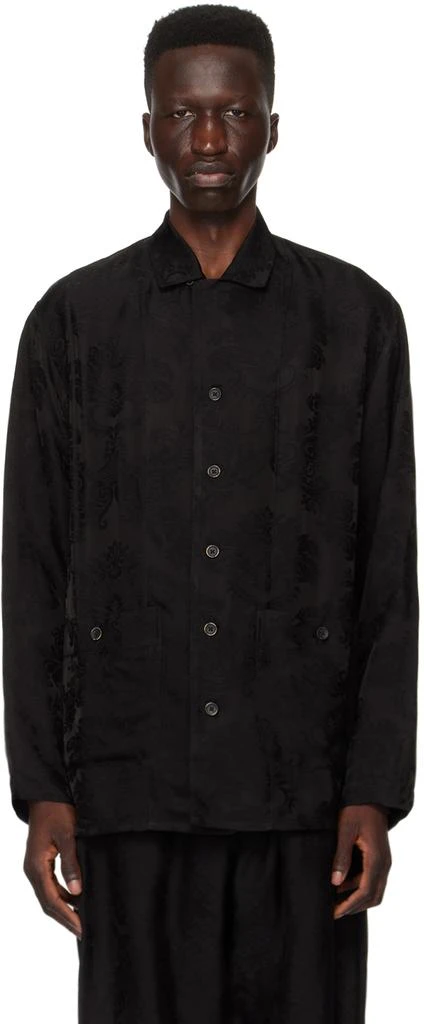 UMA WANG Black Theo Shirt 1