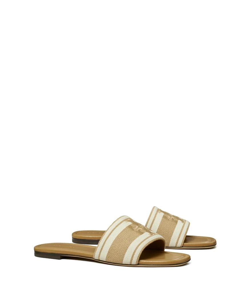 Tory Burch Double T Jacquard Slide 1
