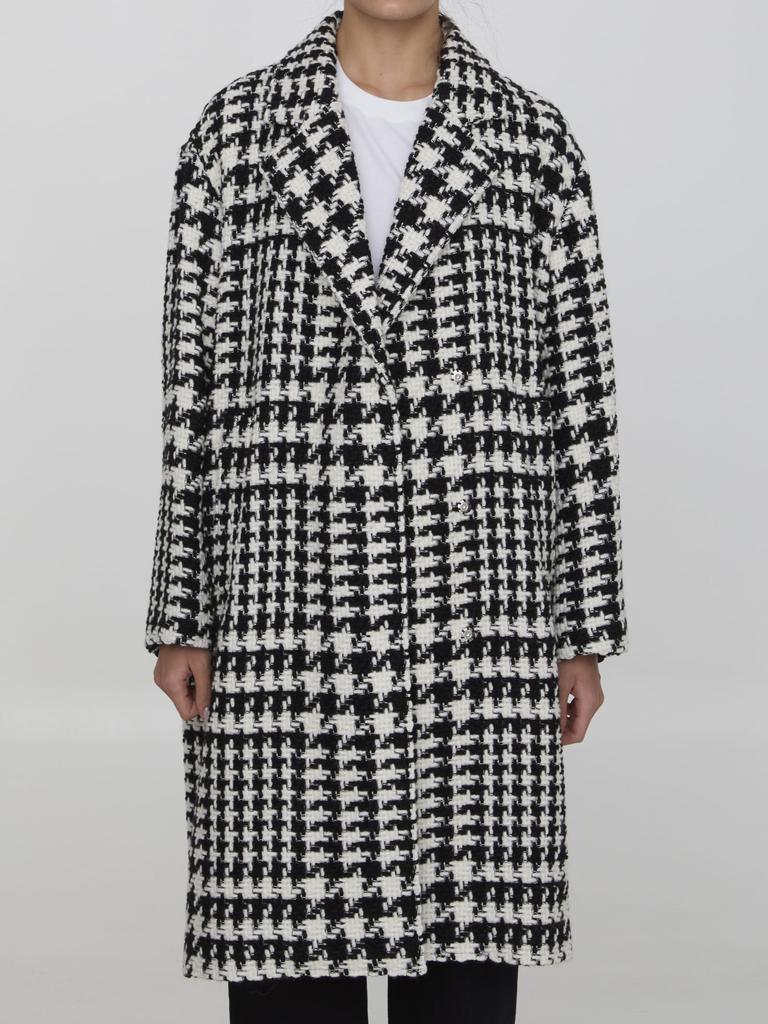 【送料&関税込】Dolce & Gabbana Pied De Poule Midi Coat Dolce & Gabbana Pied De Poule Midi Coat - Jackets - BeyondStyle