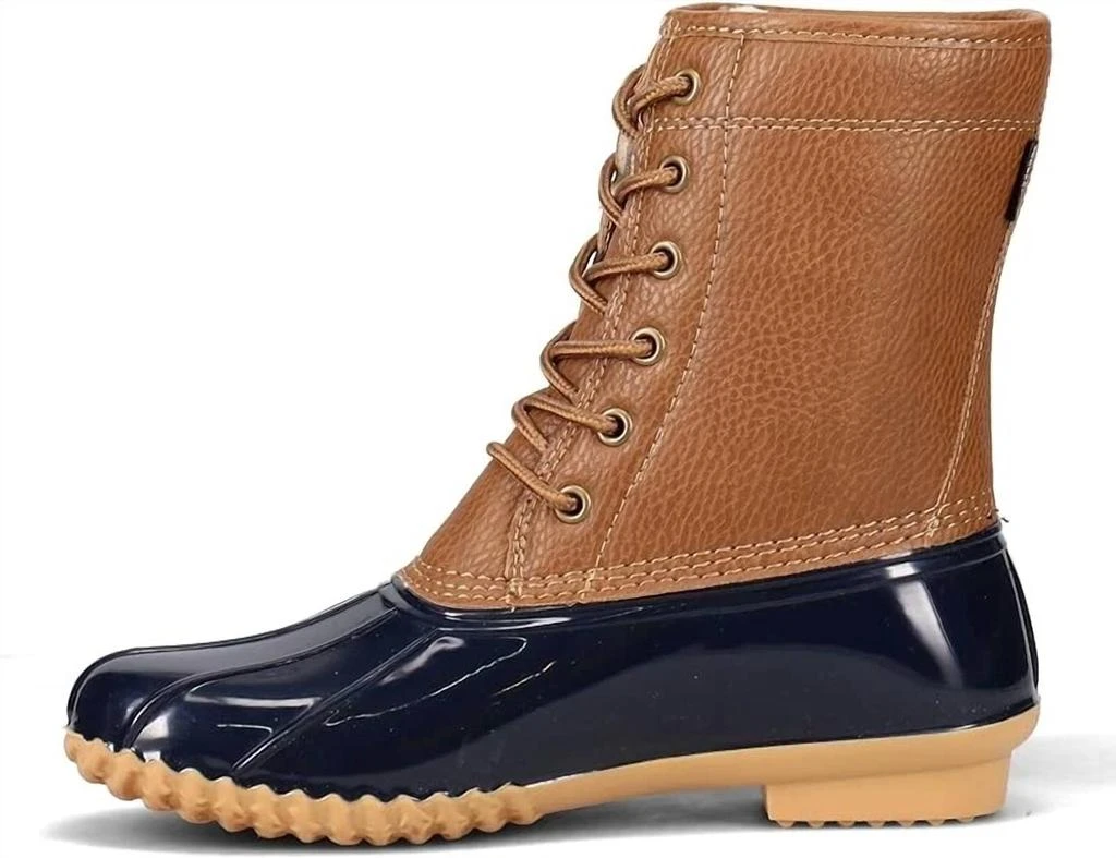 JBU by Jambu Women's Rain Mid Calf Boot In Navy/tan 3