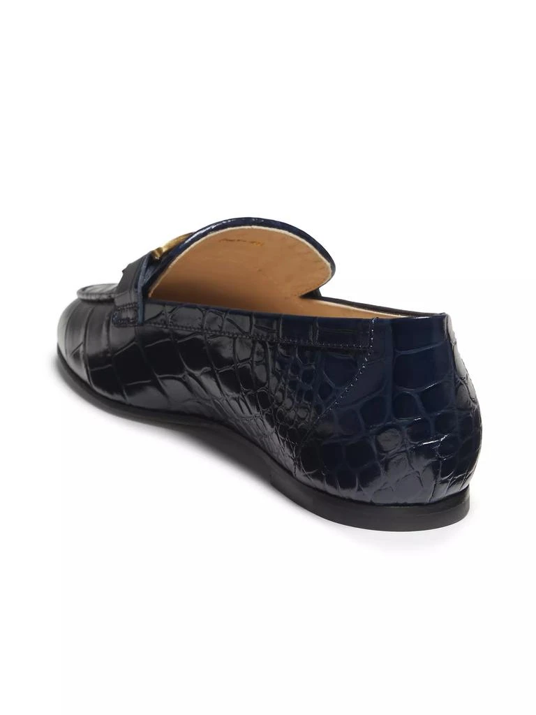 Tod's Croc-Embossed Leather Loafers 3