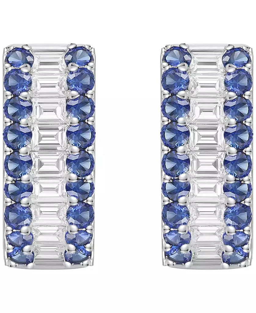 Macy
s Gemstone and Diamond Hoop Earrings (1/4 ct.t.w.) in 14K Gold (also in 14K White Gold) 3