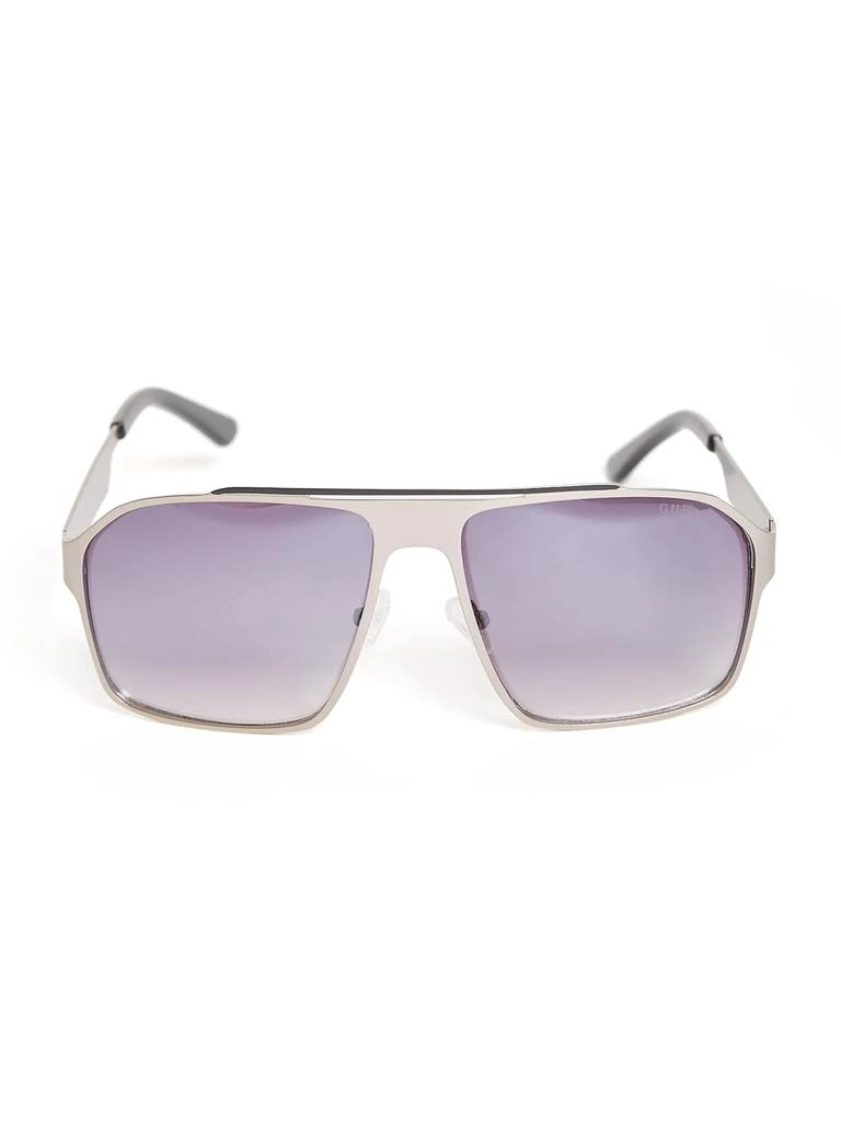 Guess Factory Flat Aviator Metal Sunglasses 3