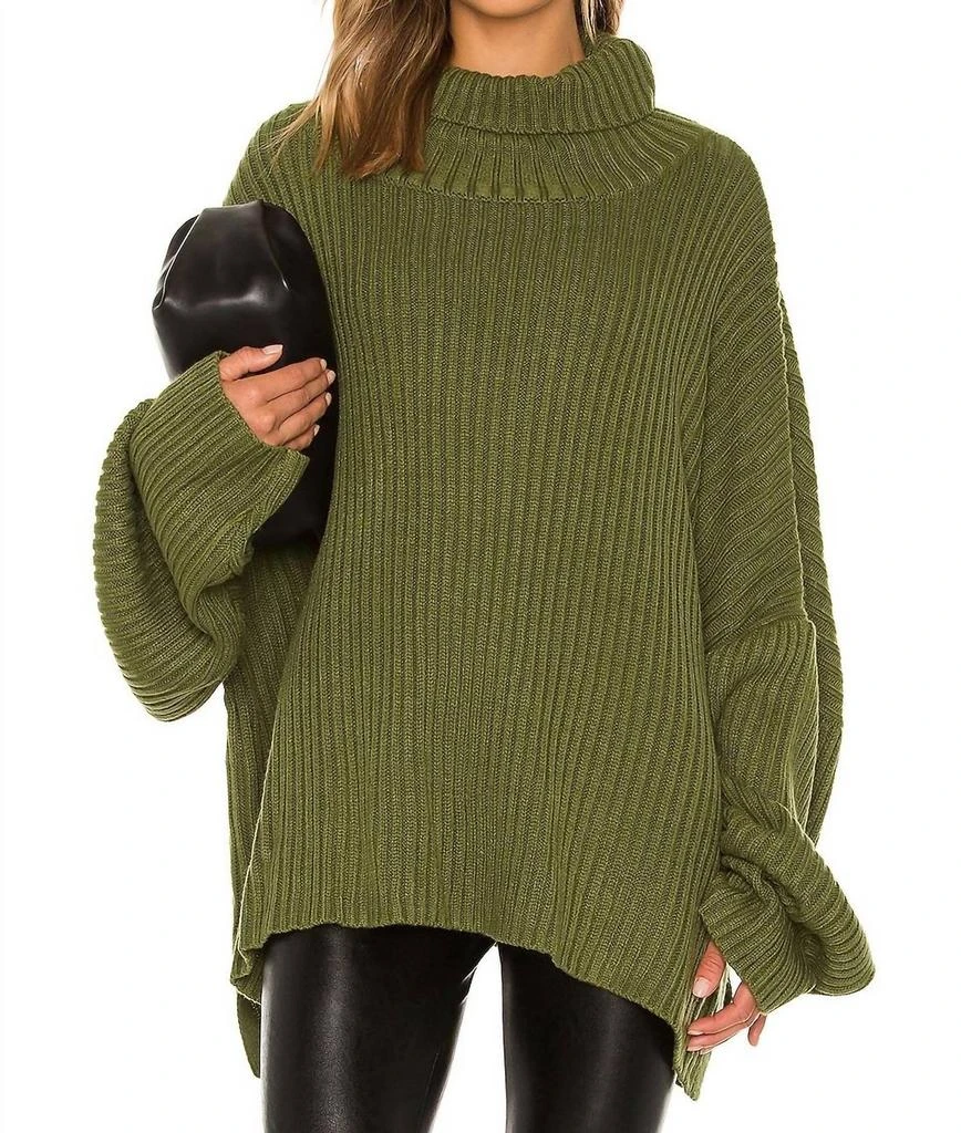 LBLC THE LABEL Casey Sweater In Army Green 1
