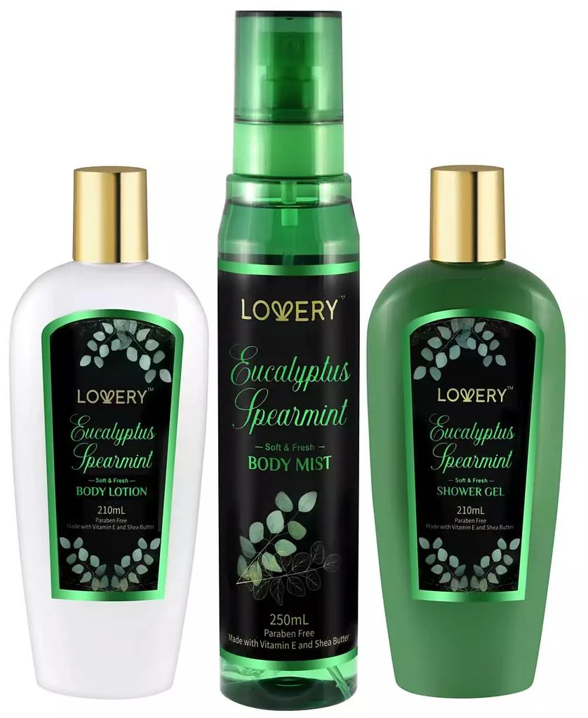 Lovery 3-Pc. Eucalyptus Spearmint Bath & Body Set 1