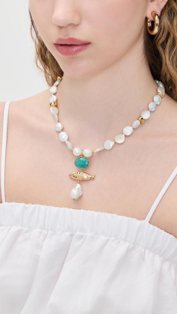 Lizzie Fortunato Sardina Pearl Necklace