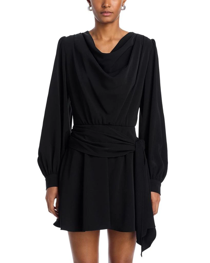 Black Halo Russel Draped Dress 7