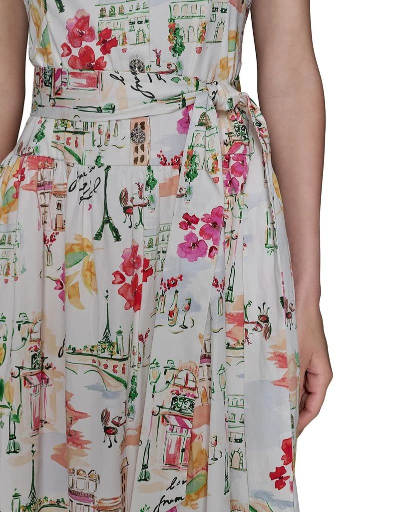 Karl Lagerfeld Paris Scenic Print Midi Dress 5
