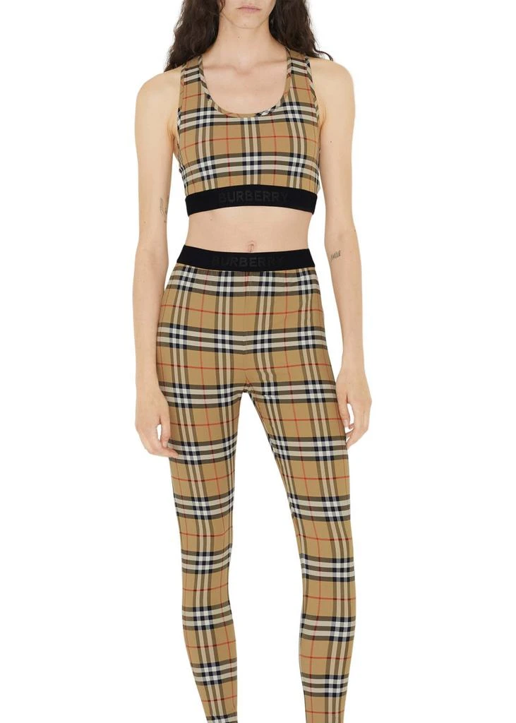 Burberry Logo detail vintage check bra top 7