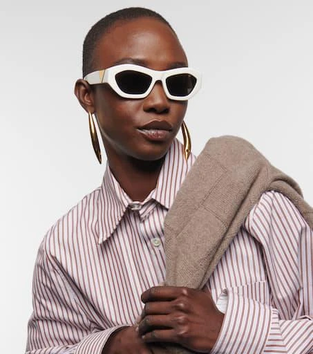 Bottega Veneta Angle hexagonal cat-eye sunglasses 6