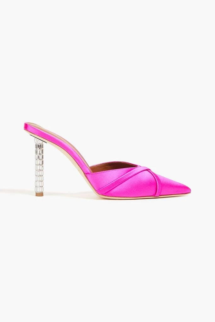 Malone Souliers Josephine 90 satin mules 1