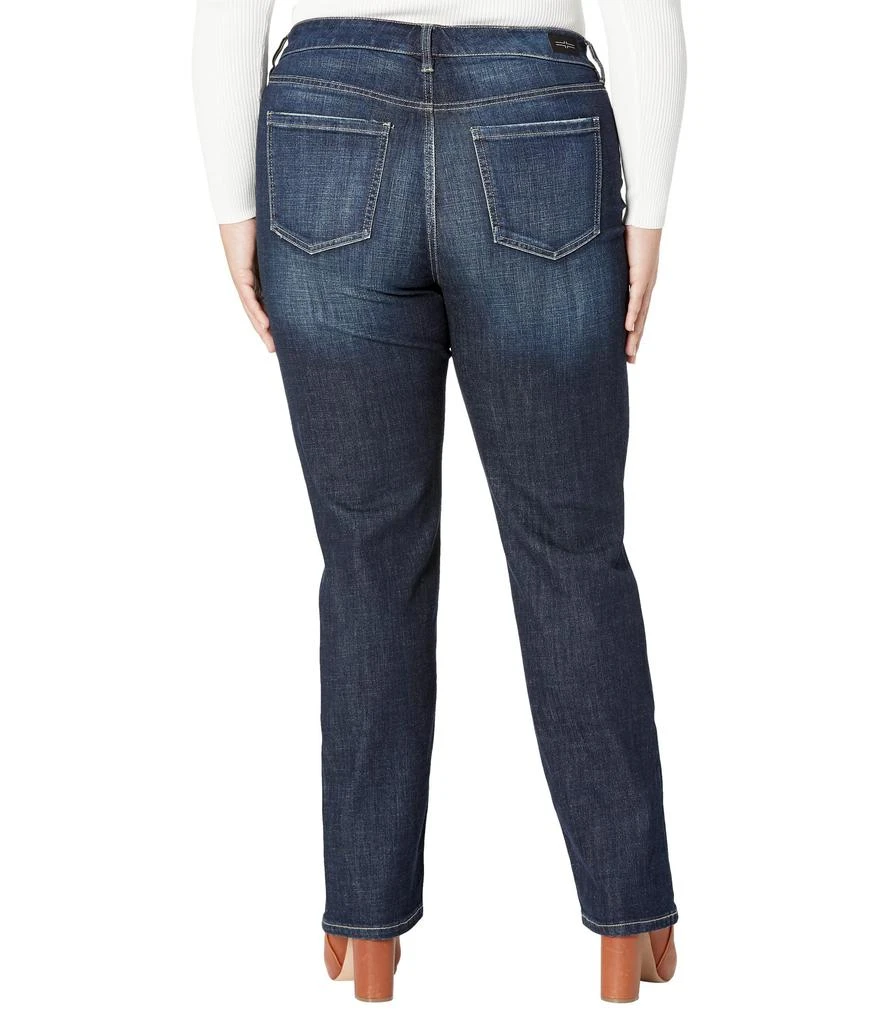 Liverpool Plus Size Kennedy High-Rise Straight Jeans w/ Welt Pockets 32" in Castle 2