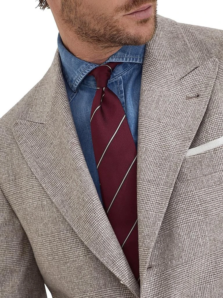 Brunello Cucinelli Regimental Stripe Silk Tie 3