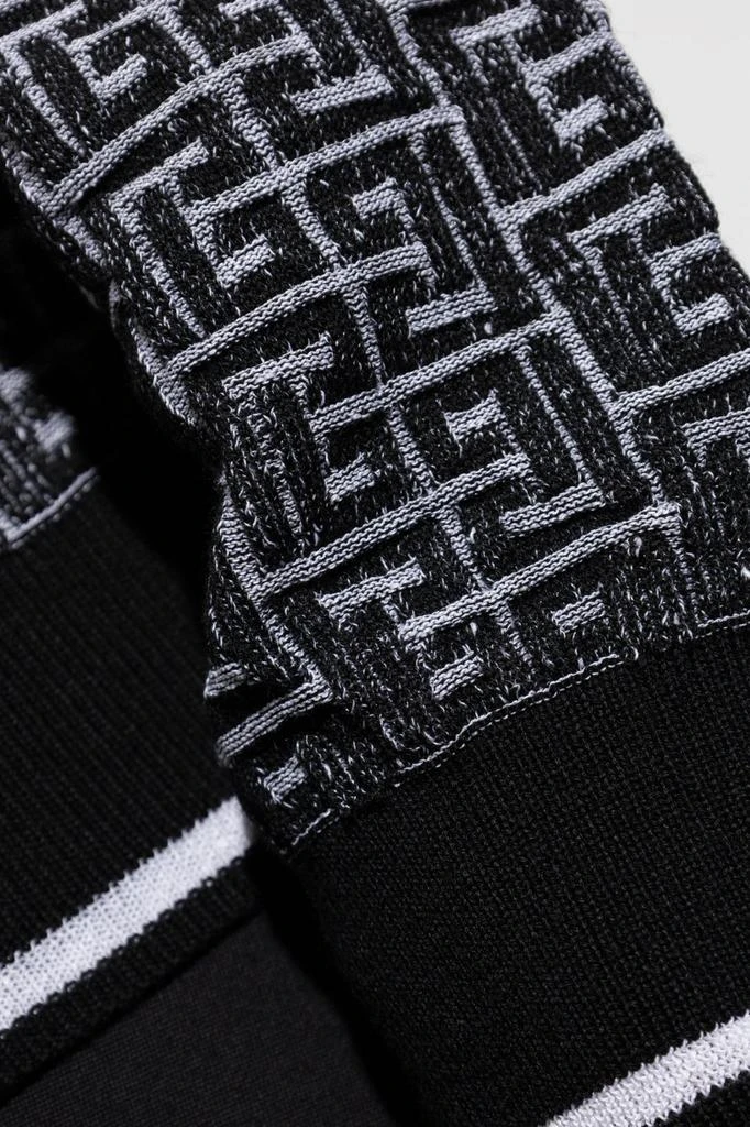 Balmain Balmain Monogrammed Jacquard Knit Sweater 4