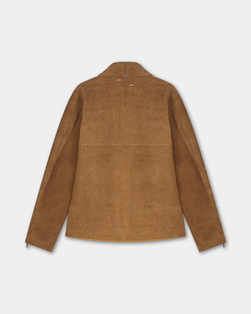 Entry Luxury Leather Jacket Suede Camel 10