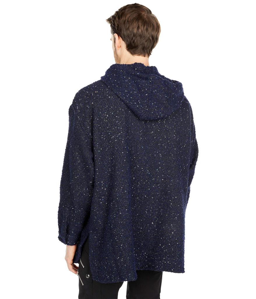 Faith Connexion Tweed Hooded Oversize Shirt