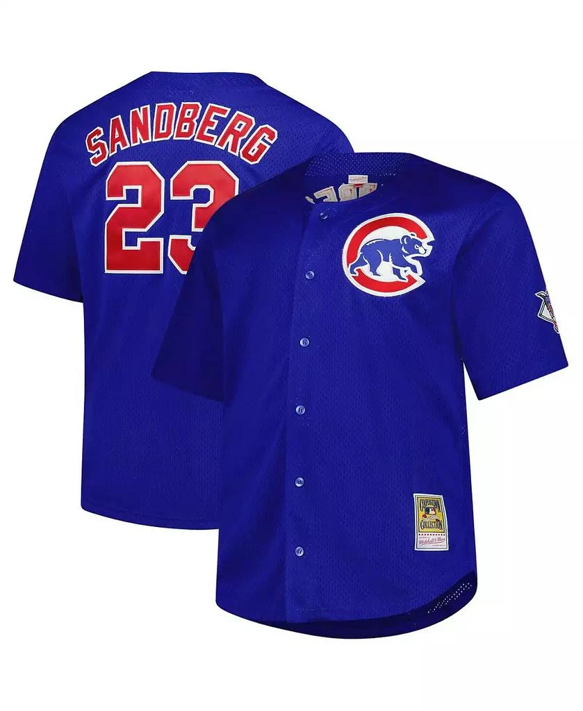 Mitchell 
Ness Men
s Ryne Sandberg Royal Chicago Cubs Big 
Tall Cooperstown Mesh Batting Practice Jersey