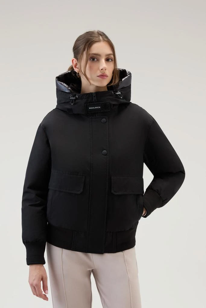 Woolrich Arctic Bomber in Ramar Cloth - Women - Black 1