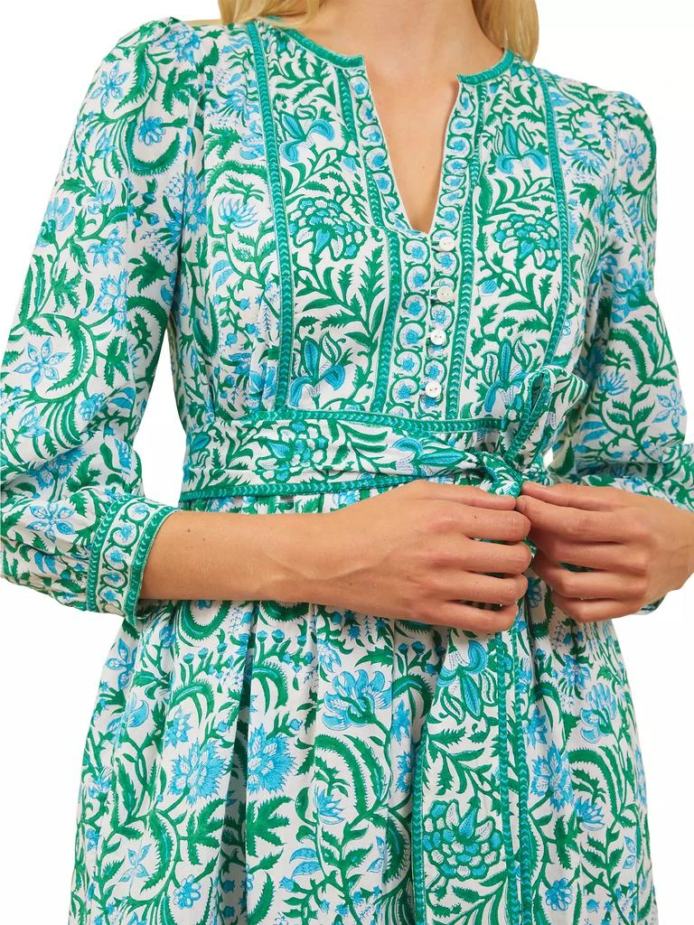 Pink City Prints Aqua Mix Prairie Dress 3