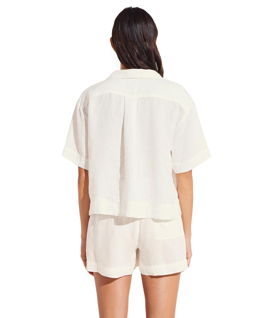 Eberjey Garment Dyed Linen Short Set