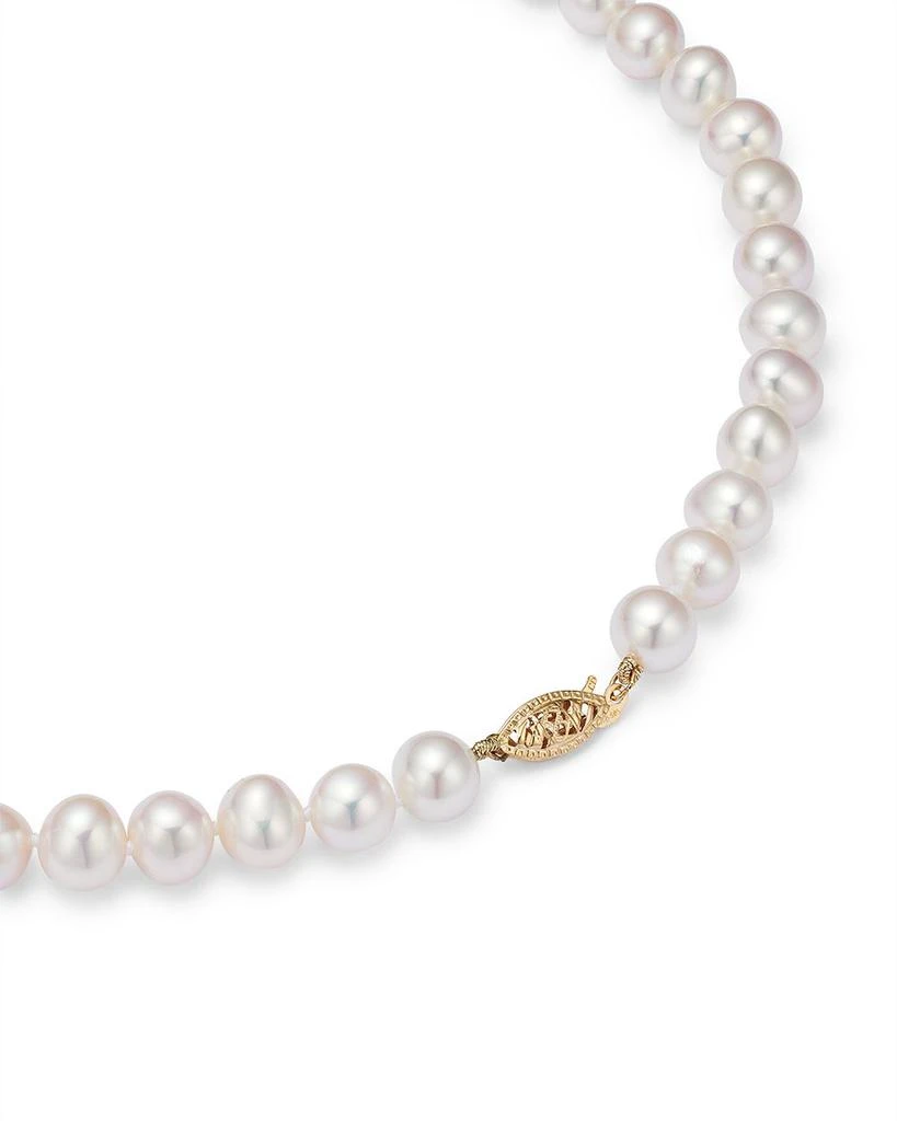 Bloomingdale's Cultured Freshwater Pearl Necklace in 14K Yellow Gold, 18" 3