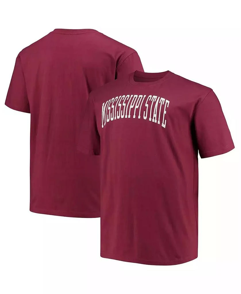 CHAMPION Men's Maroon Mississippi State Bulldogs Big and Tall Arch Team Logo T-shirt 1