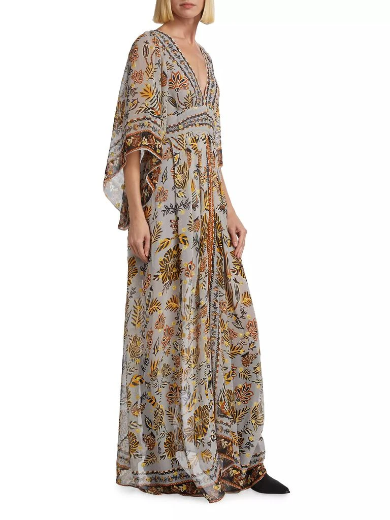 Farm Rio Floral Tapestry Maxi Dress 4