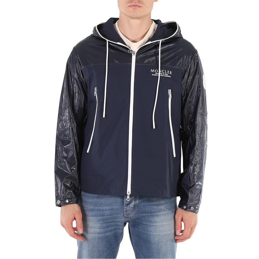 Shop Men's Navy Vaugirard Logo Hooded Jacket on Sale at Shop Men's Navy Vaugirard Logo Hooded Jacket on Sale at