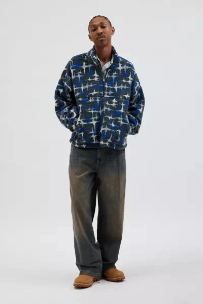 BDG BDG Scotty Printed Fleece Half-Zip Mock Neck Sweatshirt 4