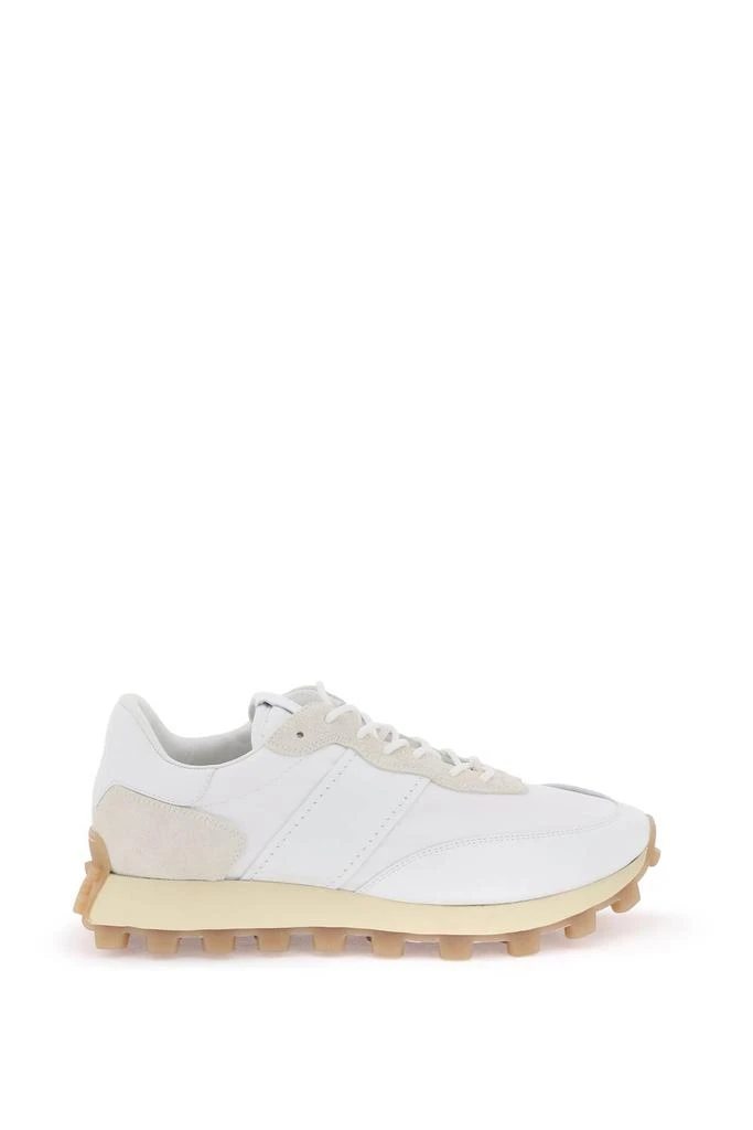 Tod's leather and fabric 1t sneakers 1