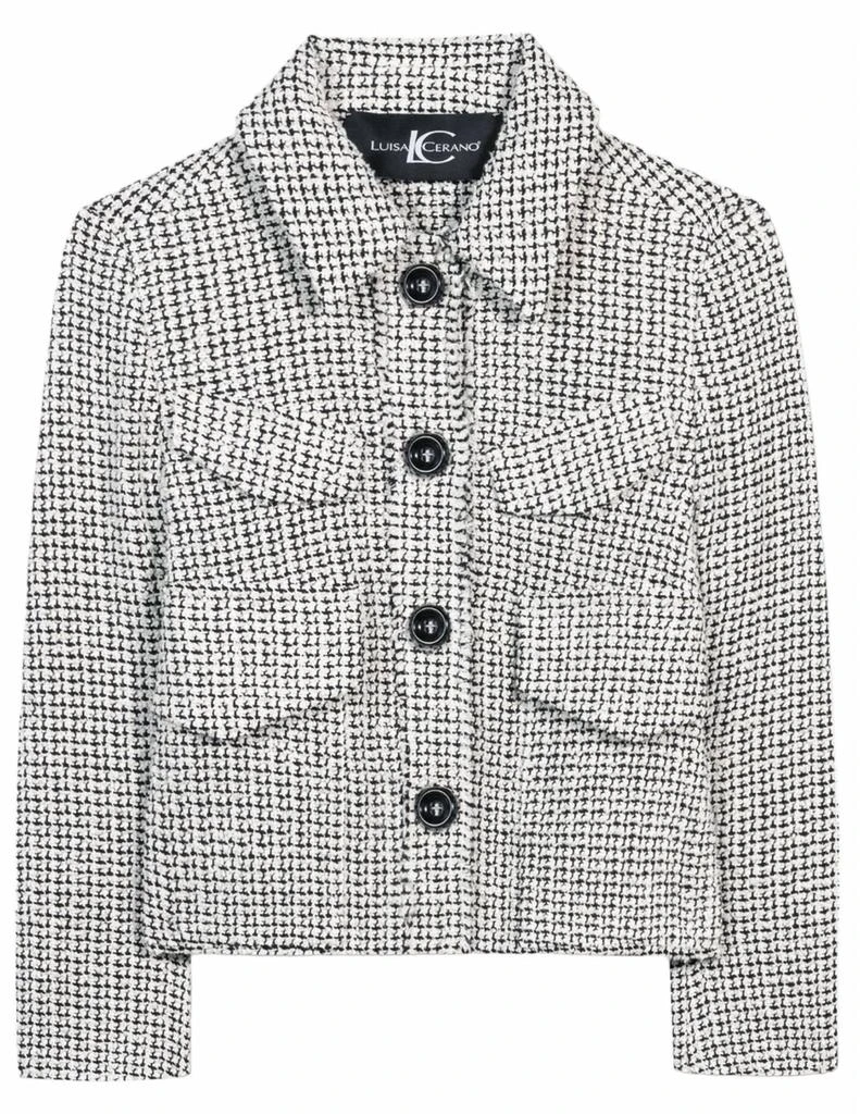 LUISA CERANO Luisa Cerano - Tweed Bouclé Cropped Jacket 5