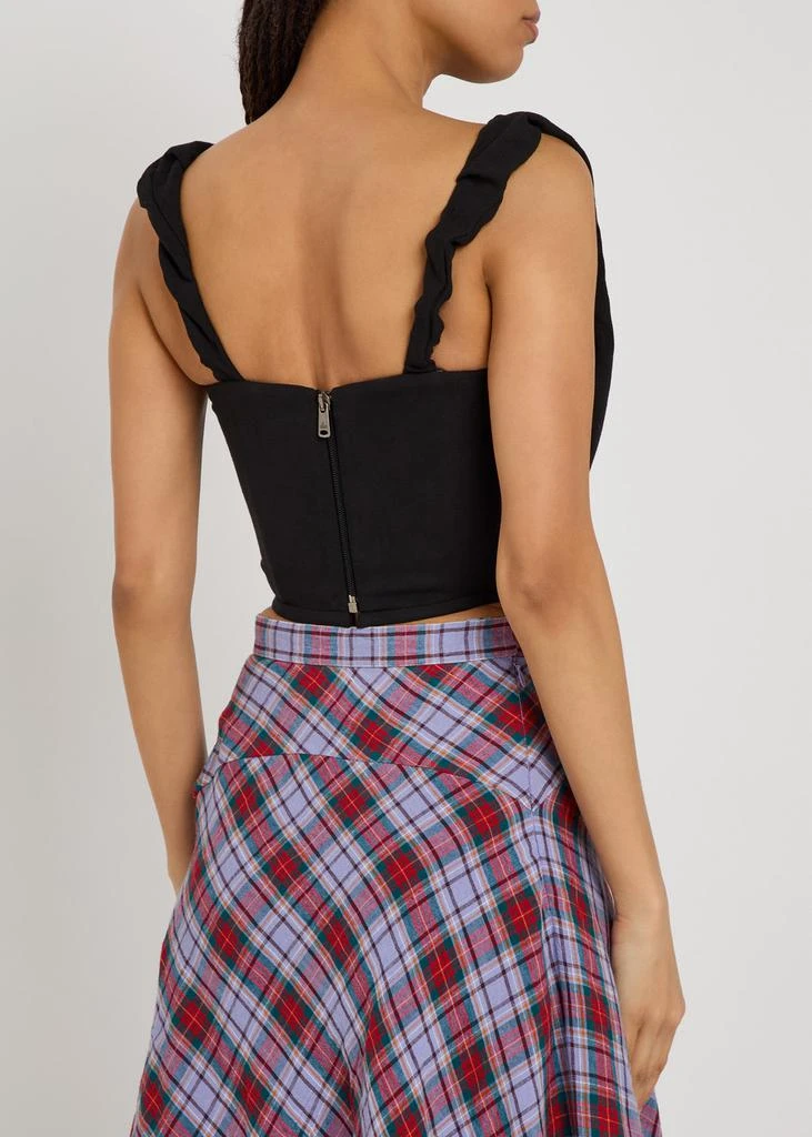 Vivienne Westwood Sunday draped woven corset top 3