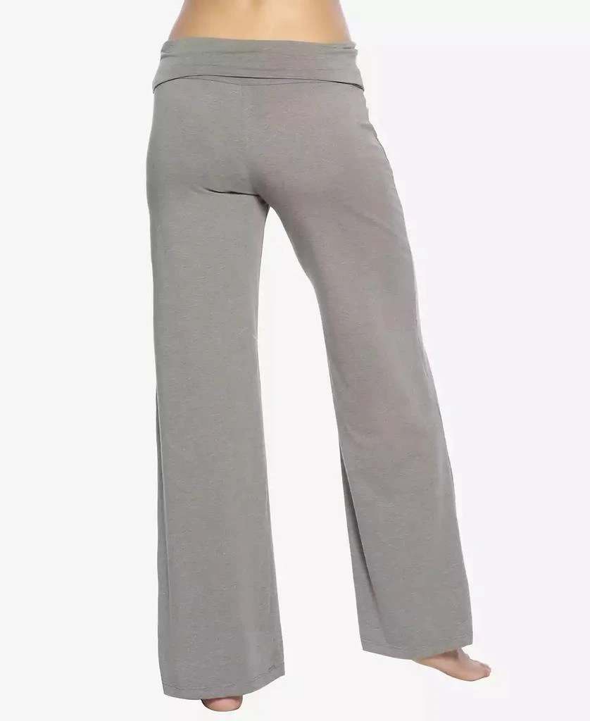 Felina Women's Naturally Soft Wide Leg Roll Over Pant 2