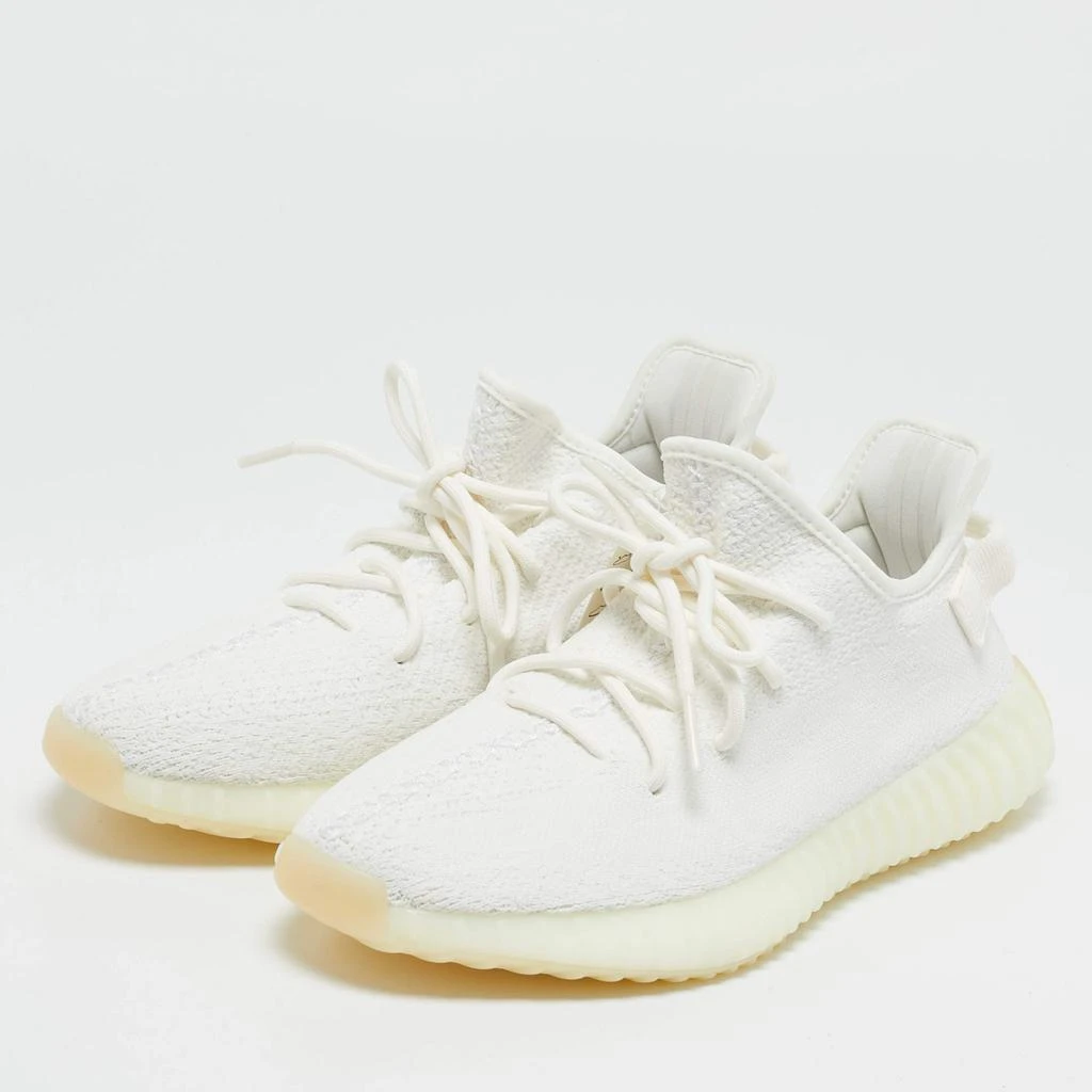 YEEZY Yeezy x Adidas White Knit Fabric Boost 350 V2 Cream Sneakers Size 42 2/3 2