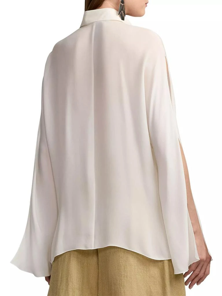 Ralph Lauren Karen Silk Georgette Blouse 5