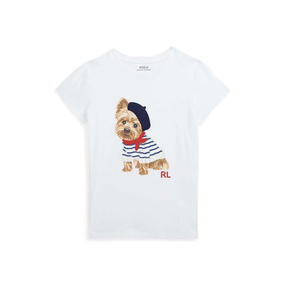 Polo Ralph Lauren Big Girls Dog-Print Cotton Jersey T-shirt 1