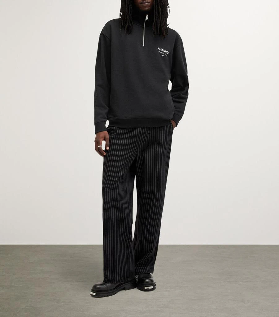 ALL SAINTS Cotton Half-Zip Underground Sweatshirt 2