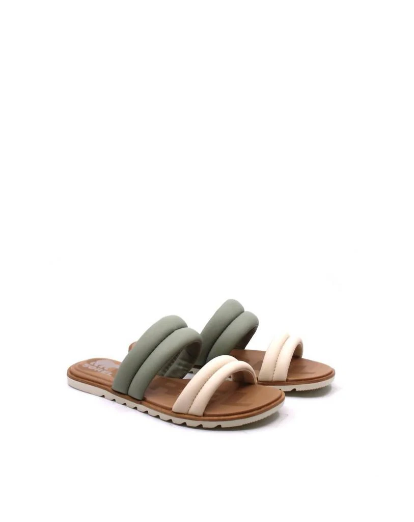 Sorel Ella Ii Puff Slide Safari In Chalk 1